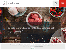 Tablet Screenshot of kalsec.com